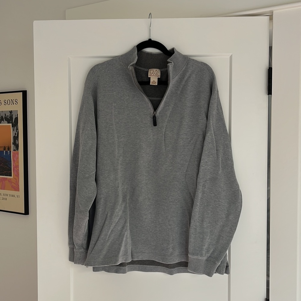 Jos. A. Bank Gray Pull Over Sweater XXL